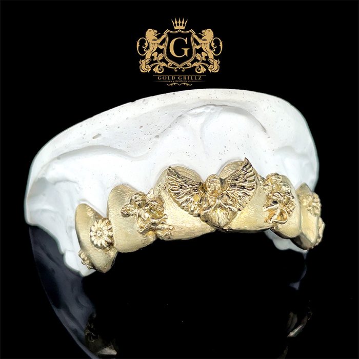 Digital CAD view of a lower grillz design