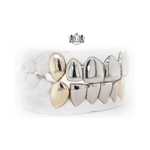 Upper & Lower Two-Tone Grillz